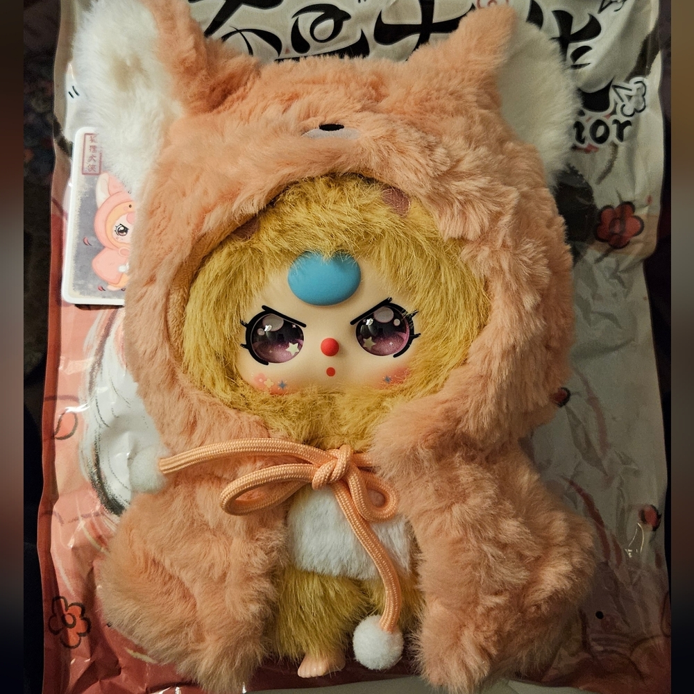 Baby Three I'm Not A Warrior Series Plush NIB - Special Eyes - Fox Warrior